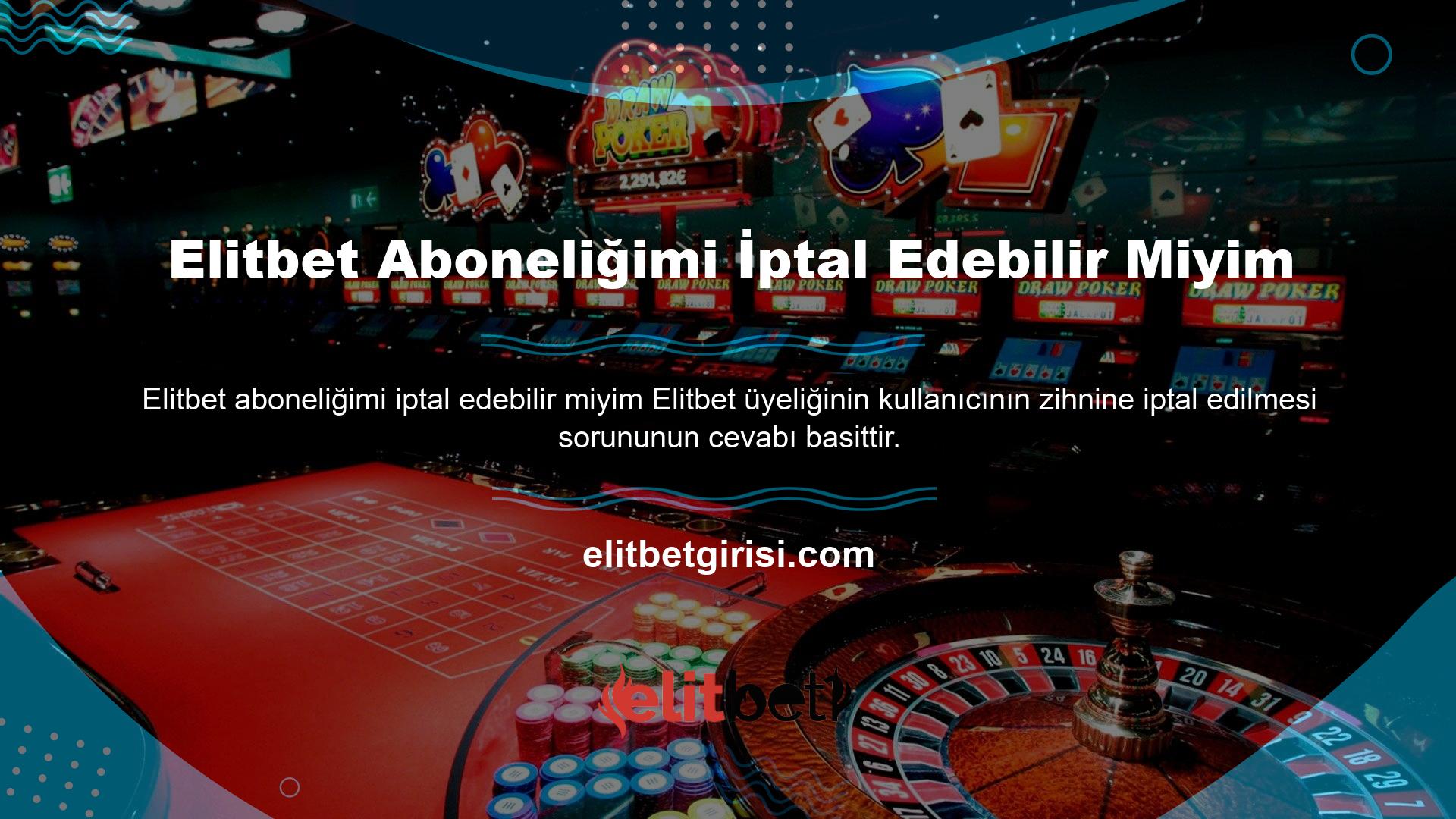 Hizmetinize abone olabilir miyim? Kullanıcı dostu bir site, böylece gerekirse hesabımı kolayca dondurabilir ve yasaklayabilirim