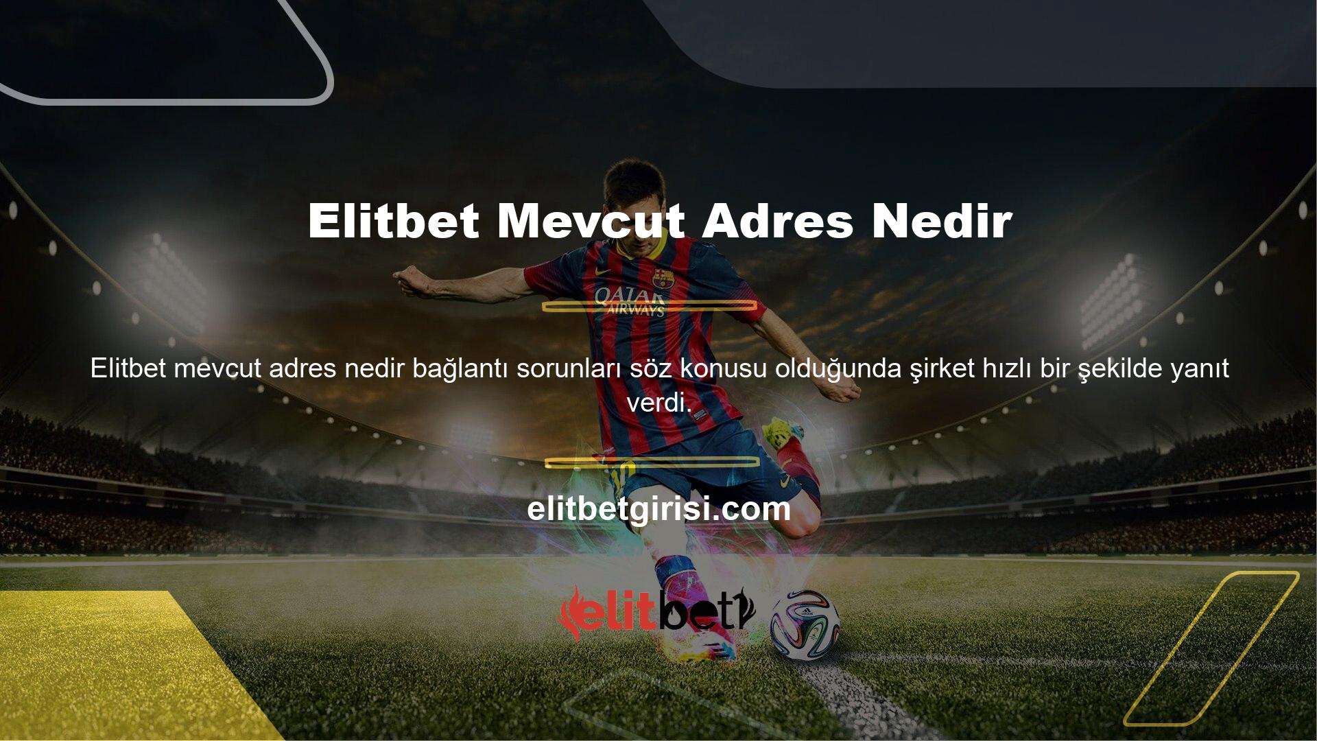 Yanıt, Elitbet tarafından yeni bir giriş adresinin bulunduğunu ortaya koydu